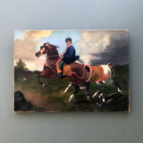 Ancient equestrian painting