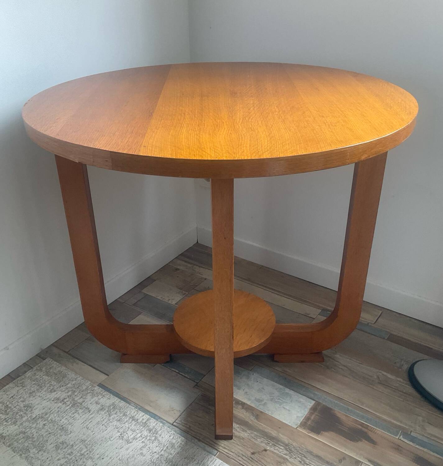 Art Deco oak coffee table from the 40s and 50s