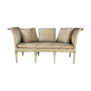 Banquette directoire en bois sculpté