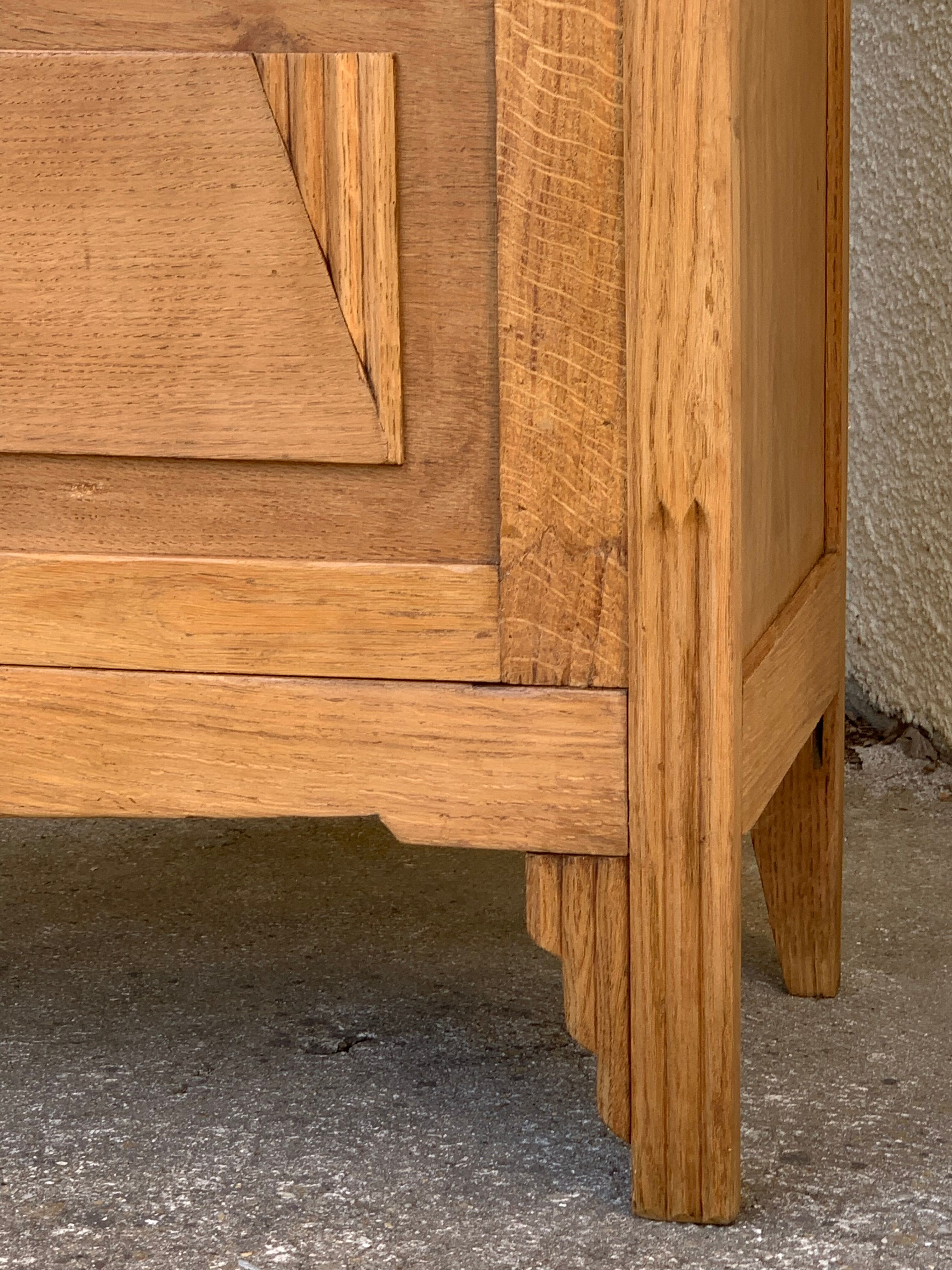 Parisian wardrobe glazed art deco 1920 raw wood