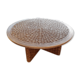 60s cording coffee table