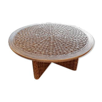 60s cording coffee table