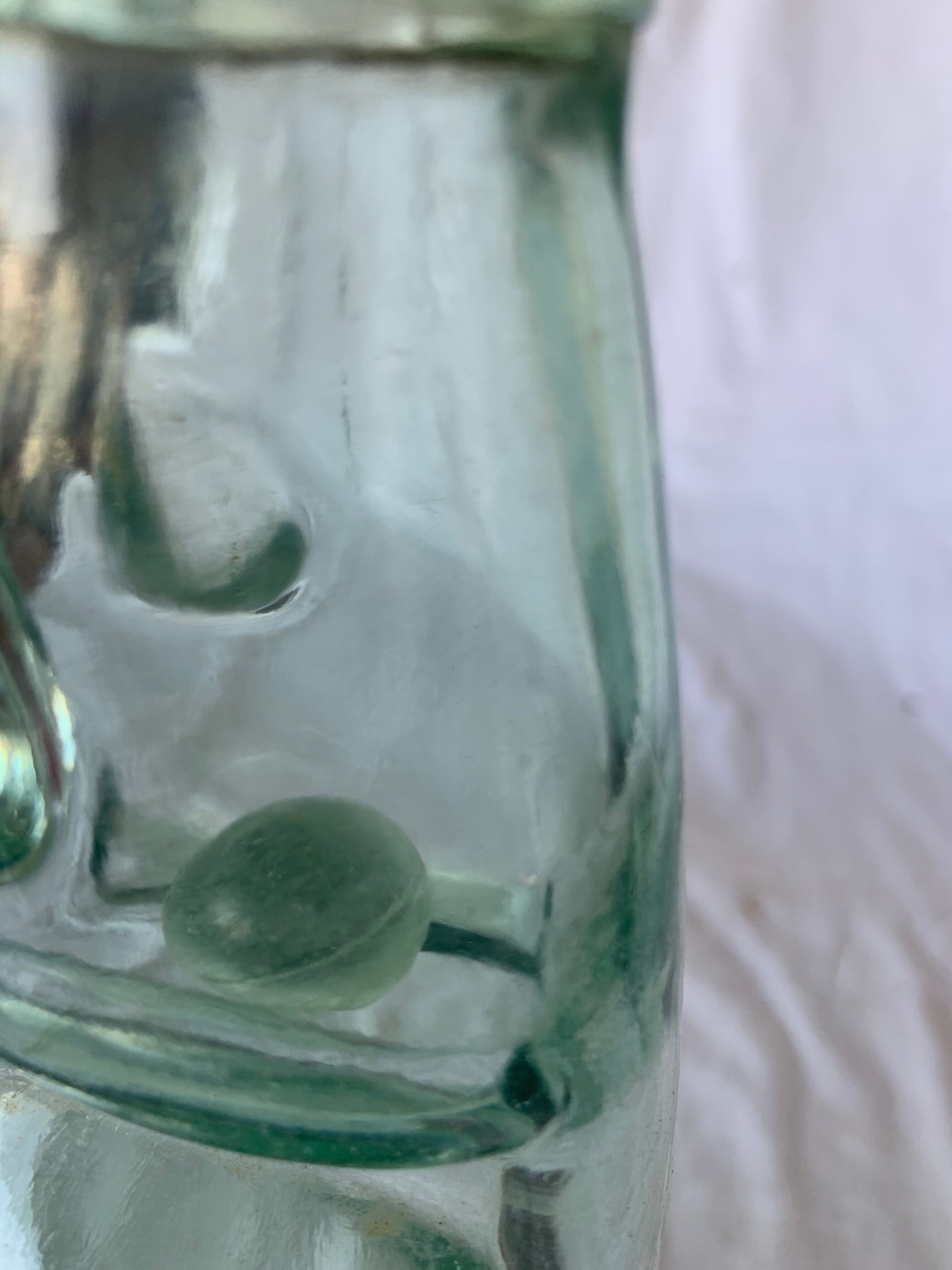 Old ball bottle for thick glass gaseous soda