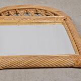 Rattan mirror 54 X 37 cm