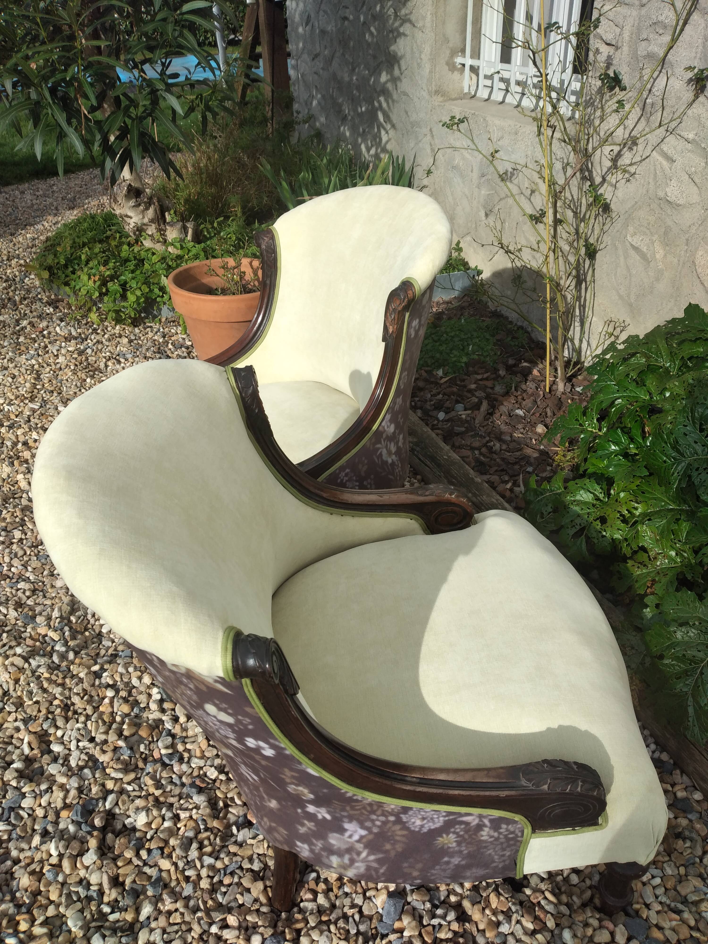 Pair of 19th century armchairs