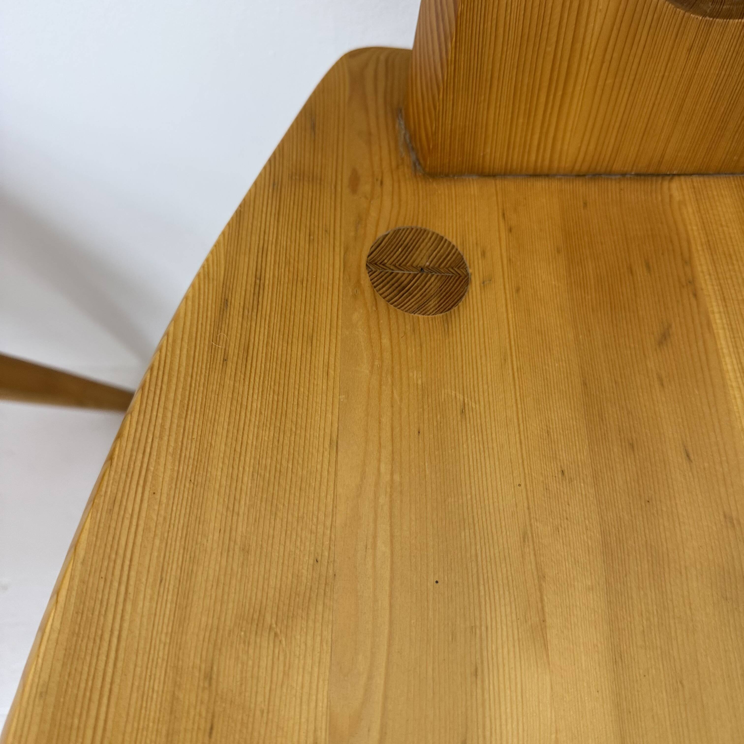 Jacob Kielland-Brandt dining chairs solid pine Denmark , 1960s