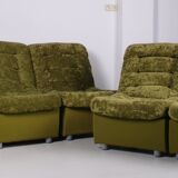Vintage Xl element sofa moss green 60s
