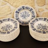 4 Melody Myott Ironstone soup plates 1982