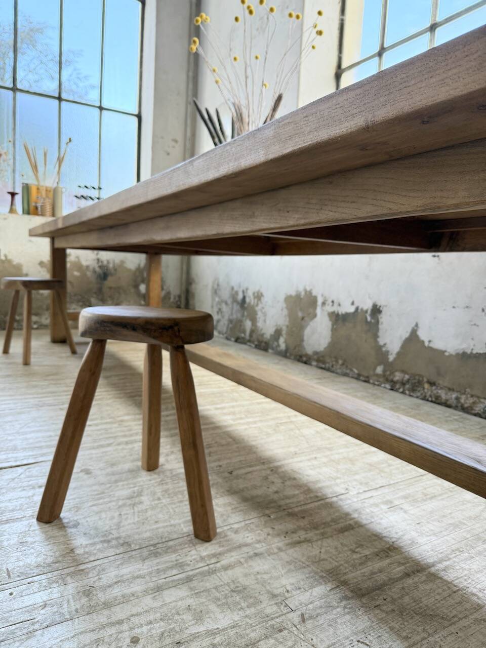 XXL solid oak farmhouse table 3.5m