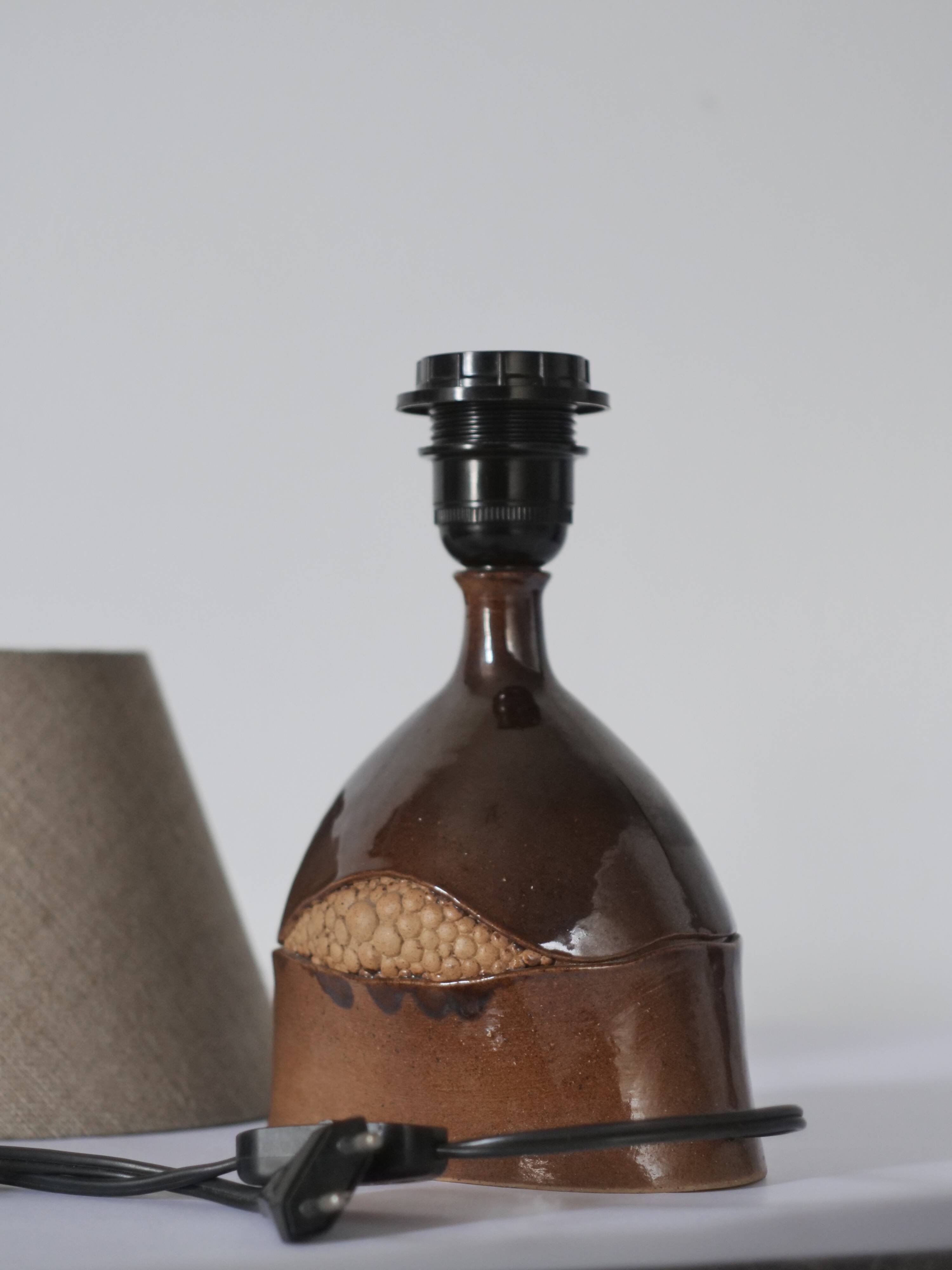 unique vintage ceramic lamp from the 70s