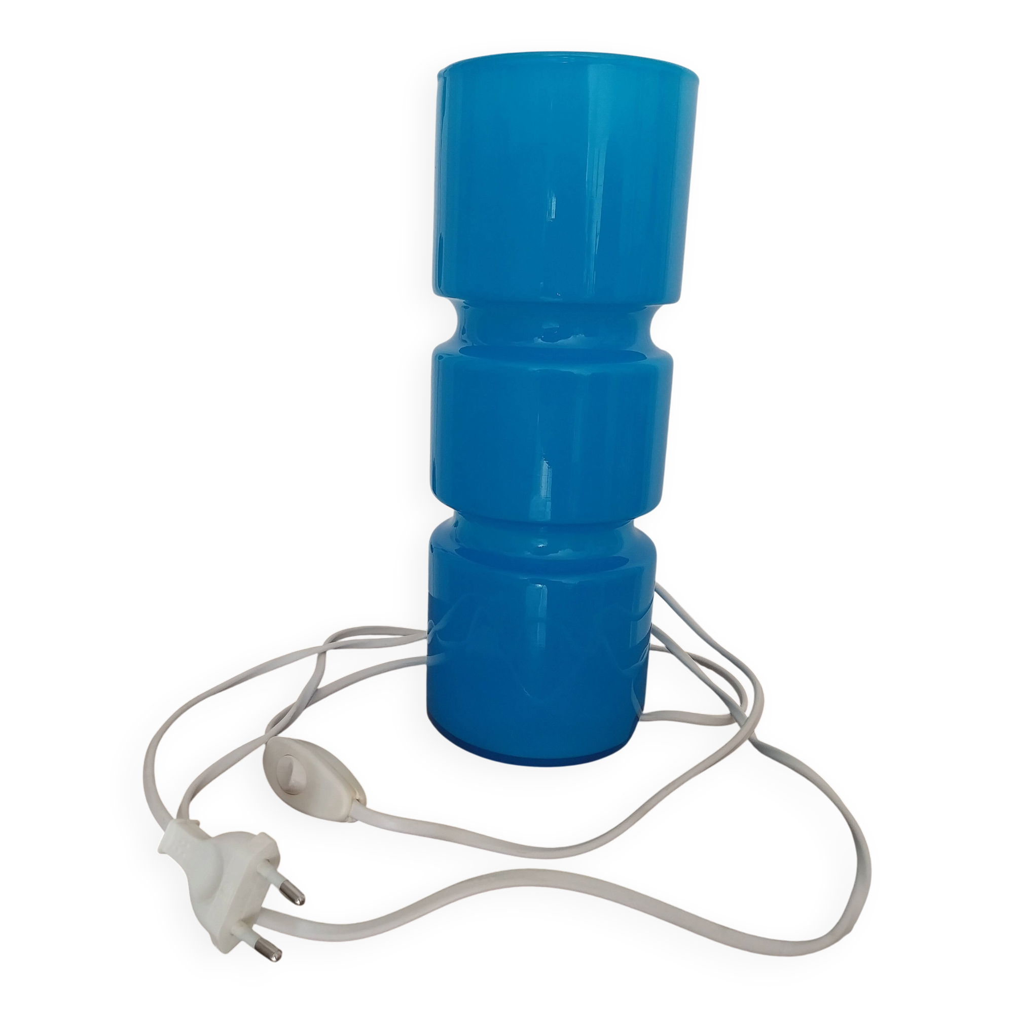 Blue FITZ lamp - Habitat brand 1990 - sold in original packaging.
