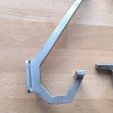 Set of 3 aluminum wall hooks 1960