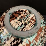 Mixed ceramic ball vase Vallauris Jean Gerbino 1876-1966