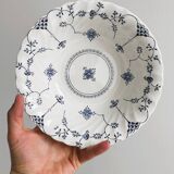 Small Myott porcelain salad bowl, blue floral decoration