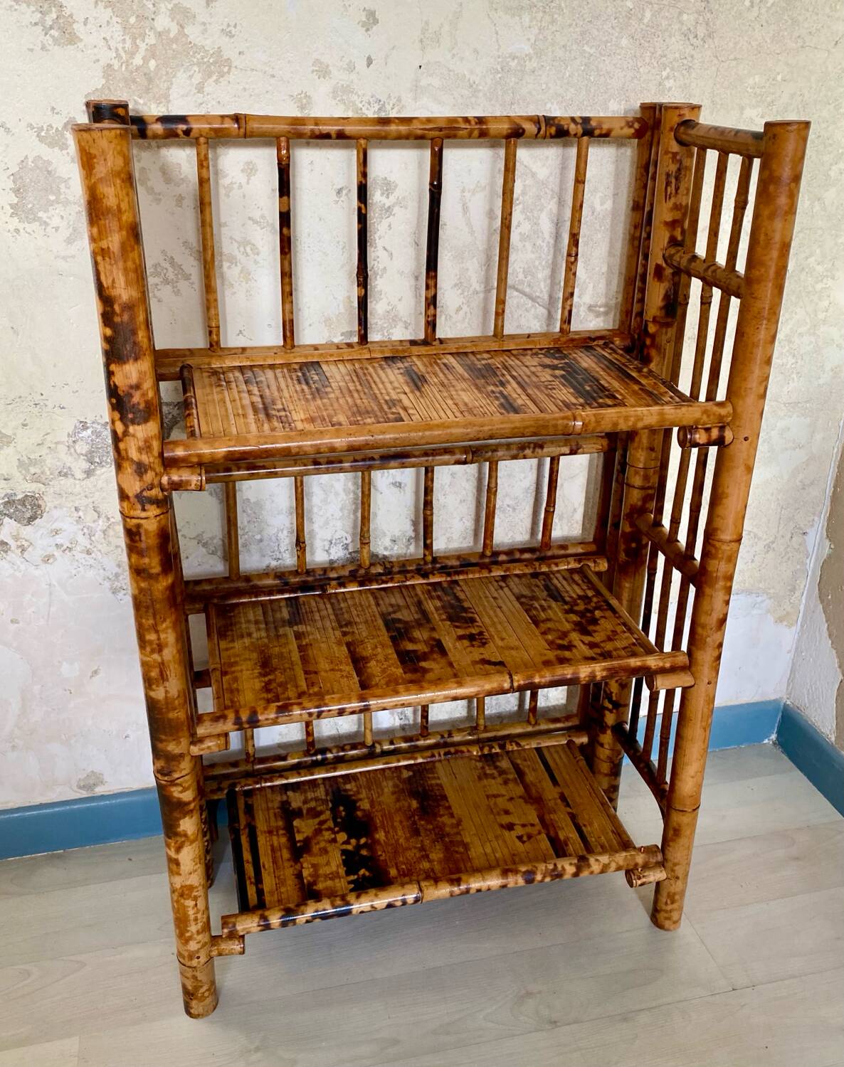 60´s bamboo folding shelf