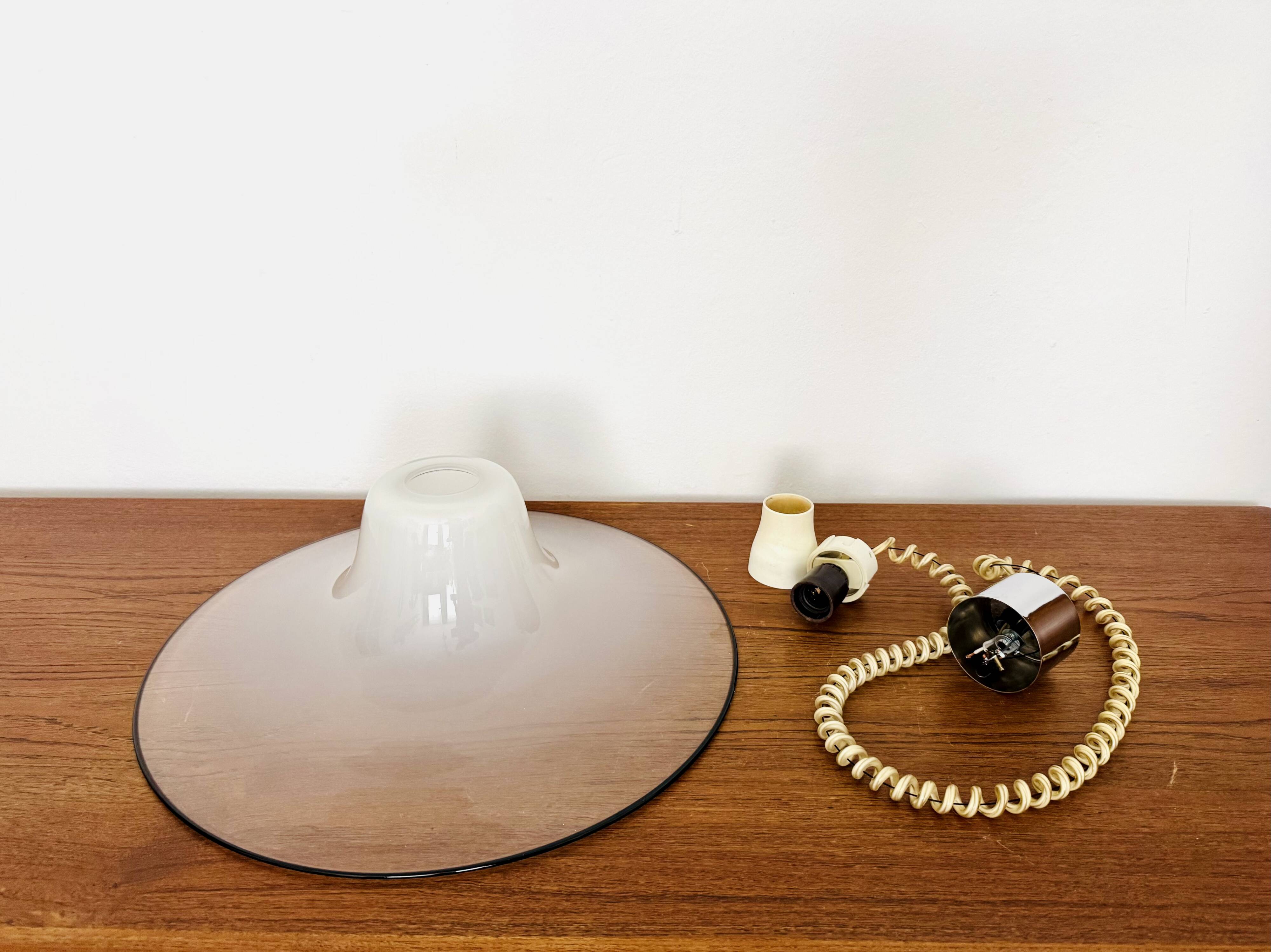 Lampe à Suspension en Verre de Murano par Giusto Toso pour Leucos