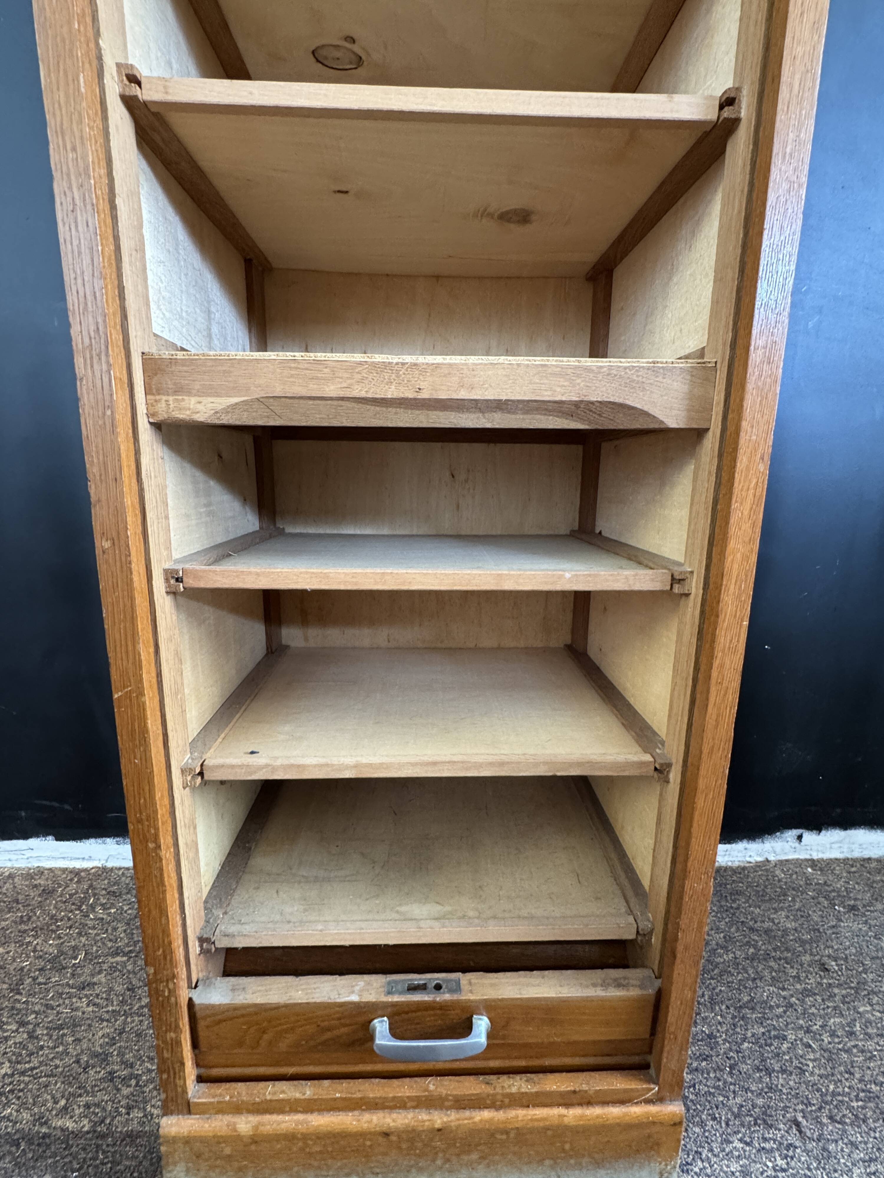 Filing cabinet, wooden curtain cabinet