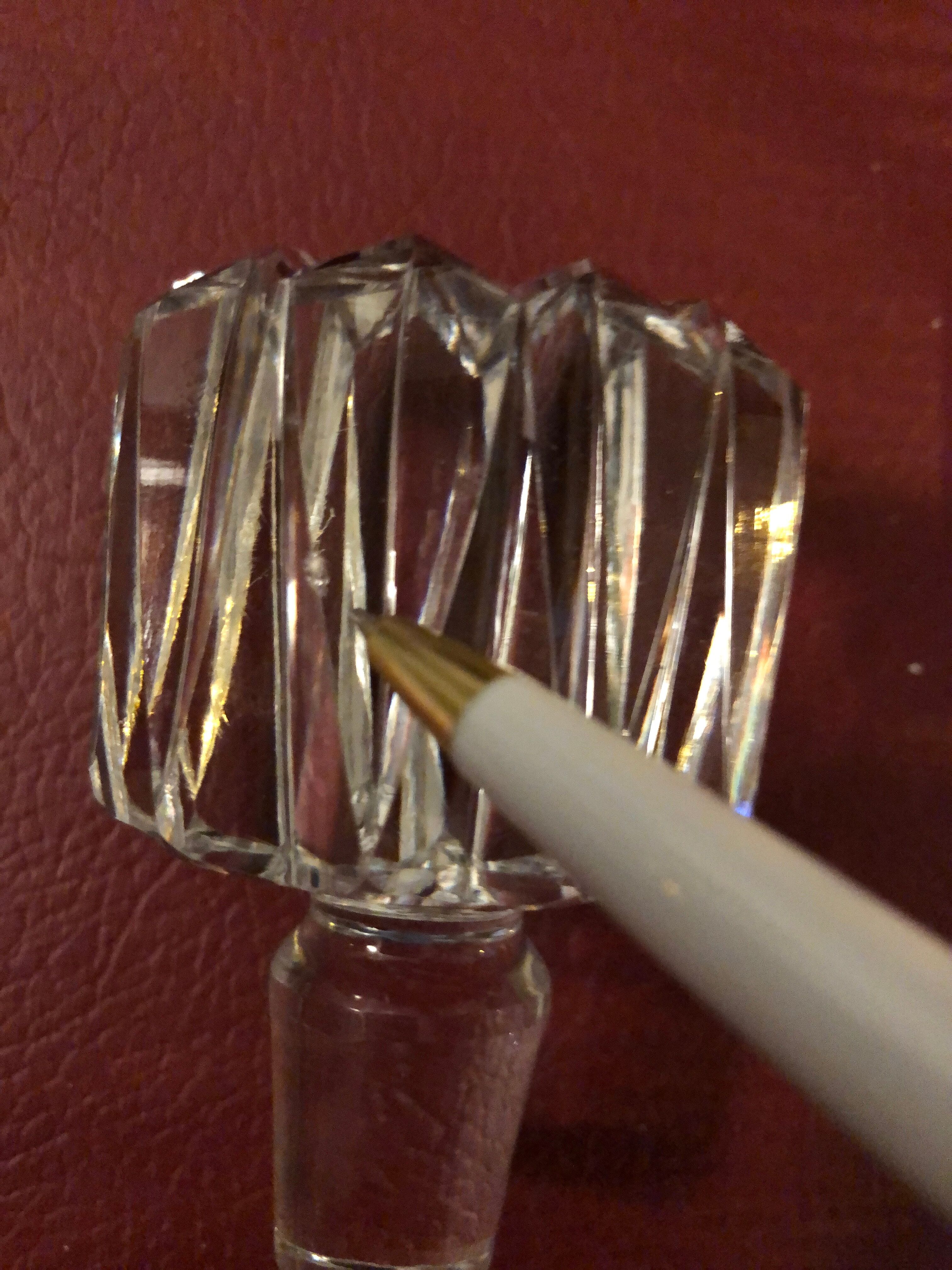 Cut crystal whiskey service