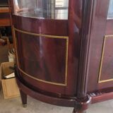 Louis xvi style half-moon silverware display case