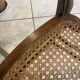 Pair of N2 antique caned and wooden chairs from the 1900s.