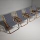 "Patio" dining set in bamboo, Italy, 1960s