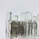 Wall sconce ice glass and metal by J.T. Kalmar for Kalmar, 60s