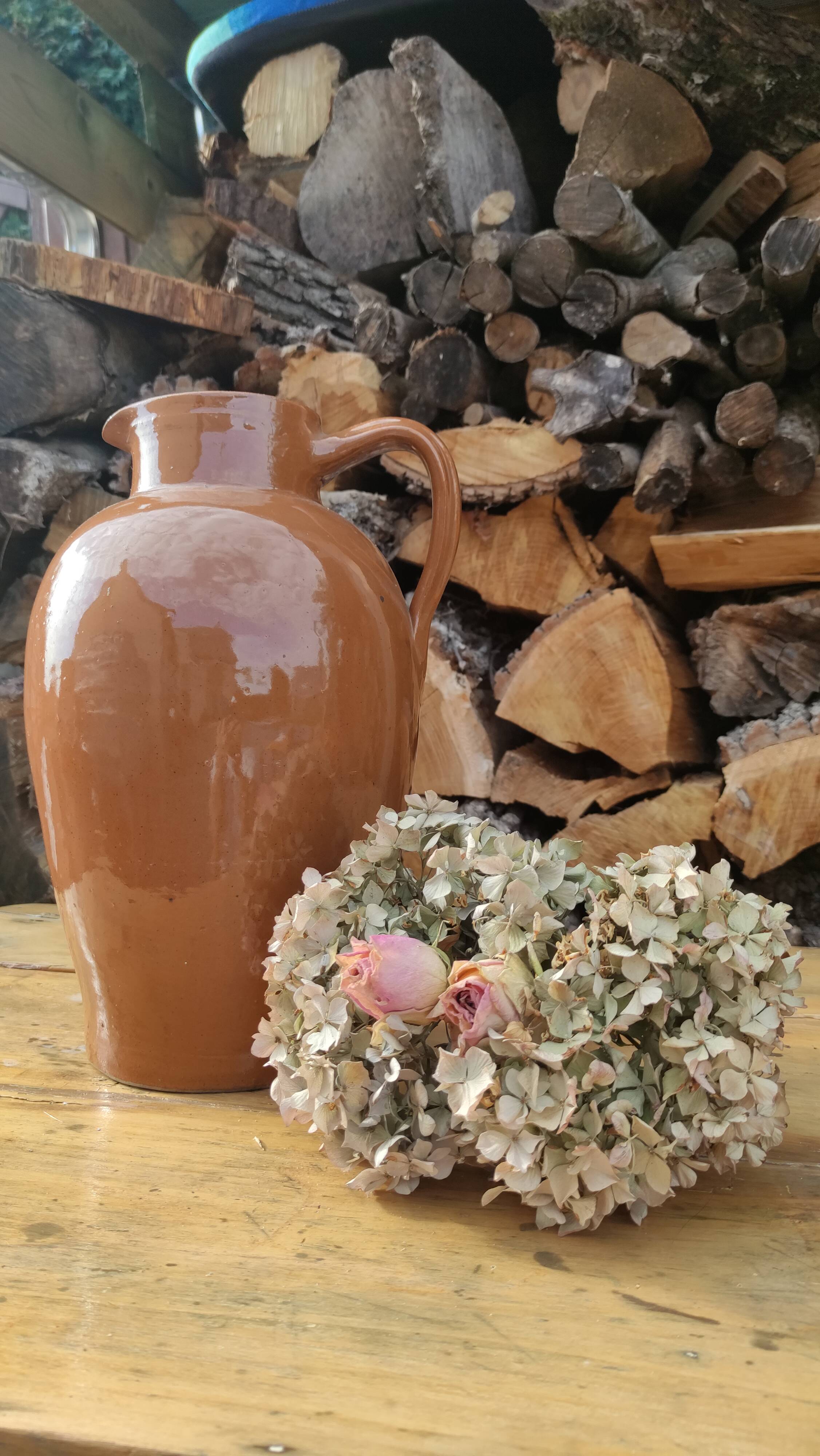 Terracotta jug, stoneware