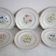 6 large flat plates Pierre Motton for Gien circa 1930