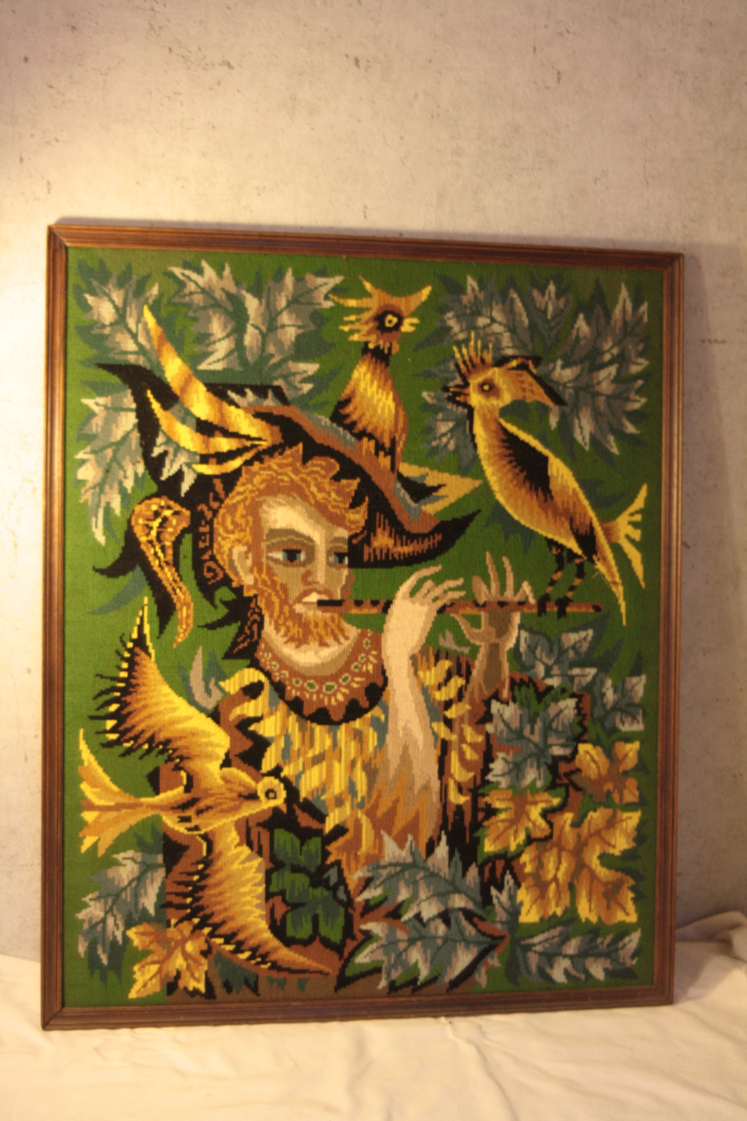 Vintage tapestry "l'oiseleur"