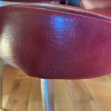 Pair of vintage armchairs in imitation leather from the 60s/70s