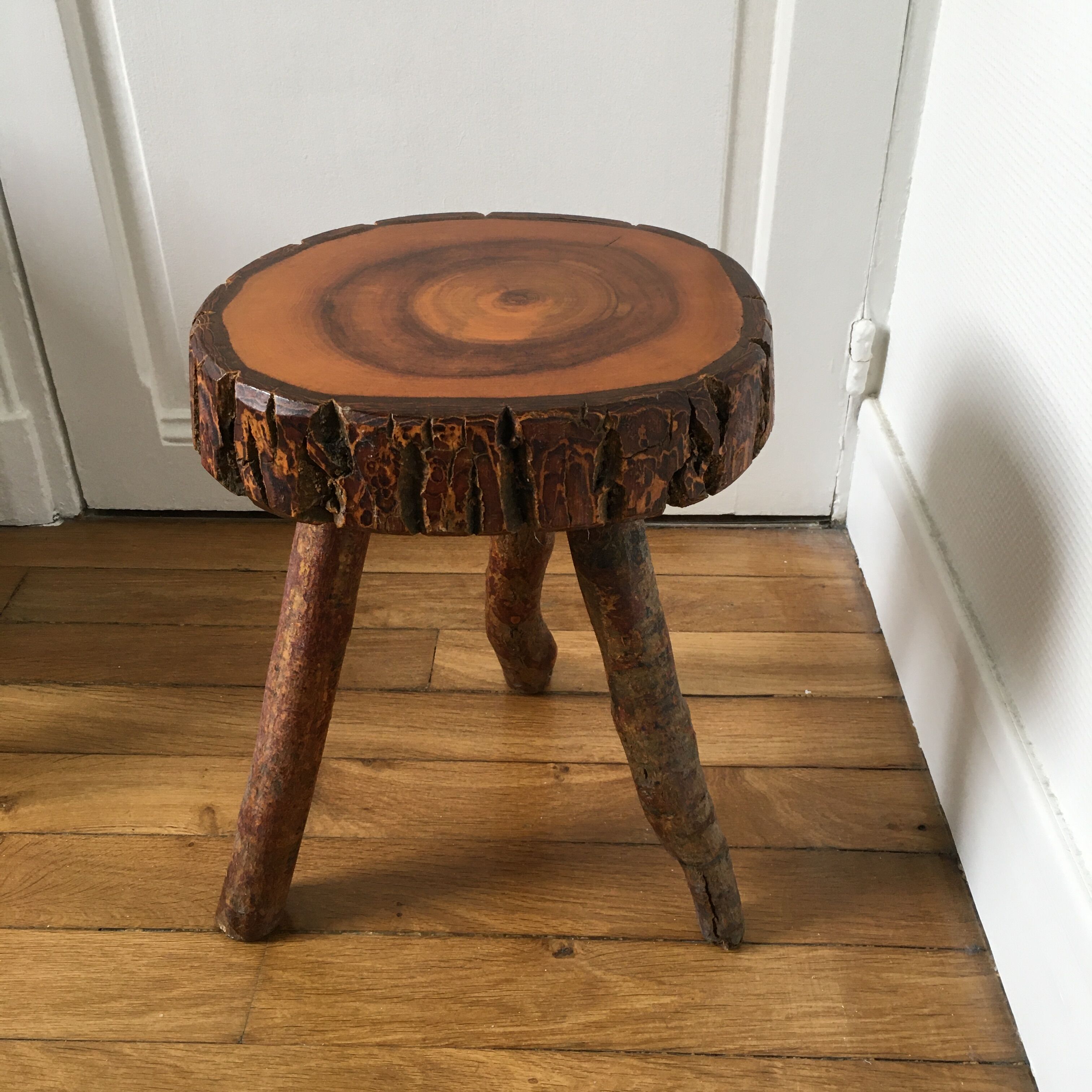 Brutalist tripod stool