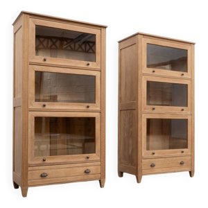 2 vitrines à abattants