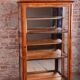 Antique Biedermeier Display Cabinet in Spruce, 1830s