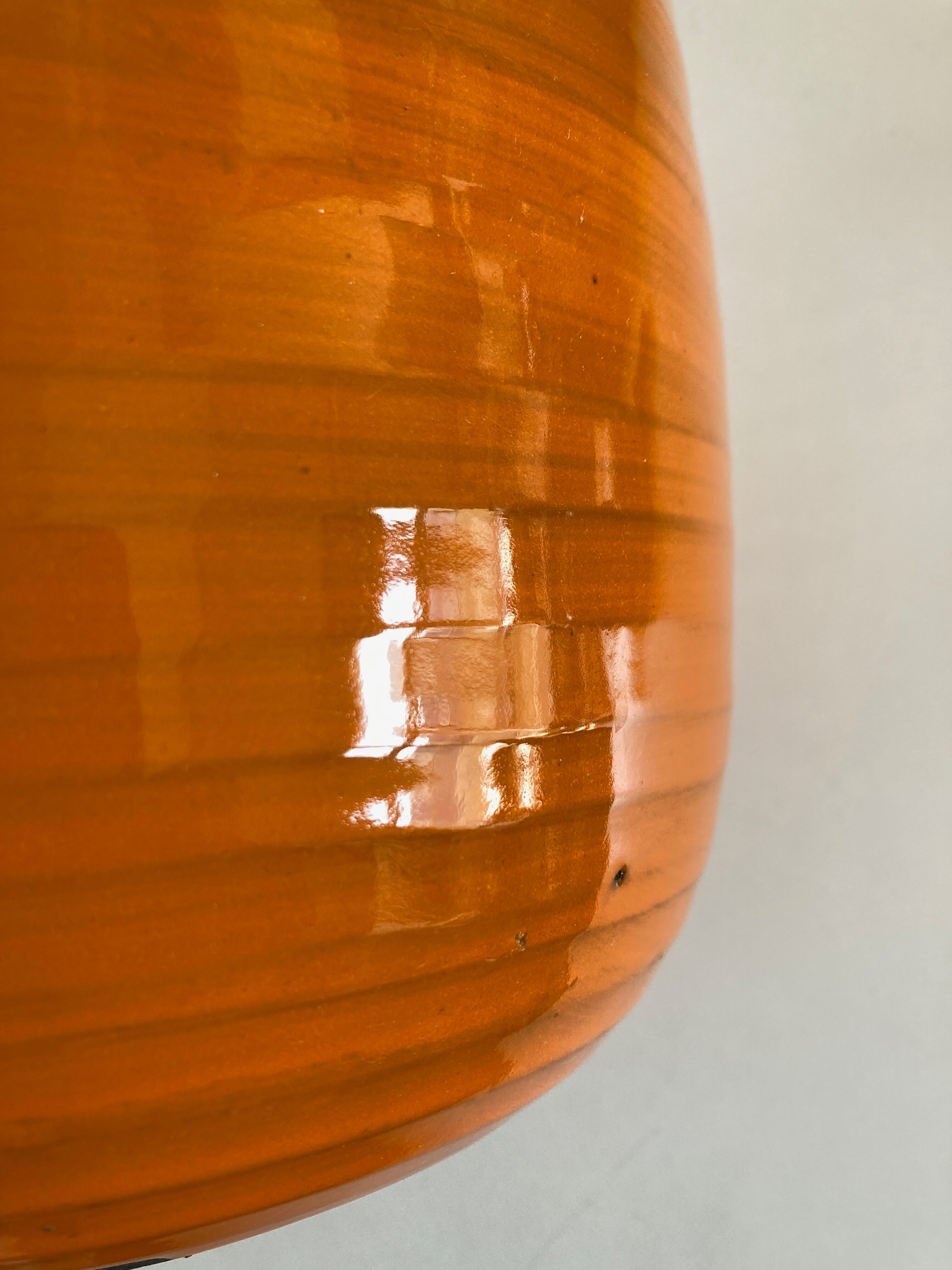 Vase XXXL Italian design 1960 in glazed earth