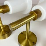 Mid-century brass and acrylic wall lamps Luxus, Sweden, 1960s