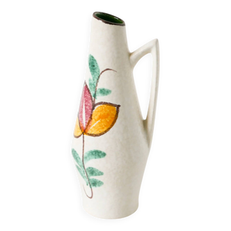 Ceramic vase, floral patterns, made in Germany, 1970.