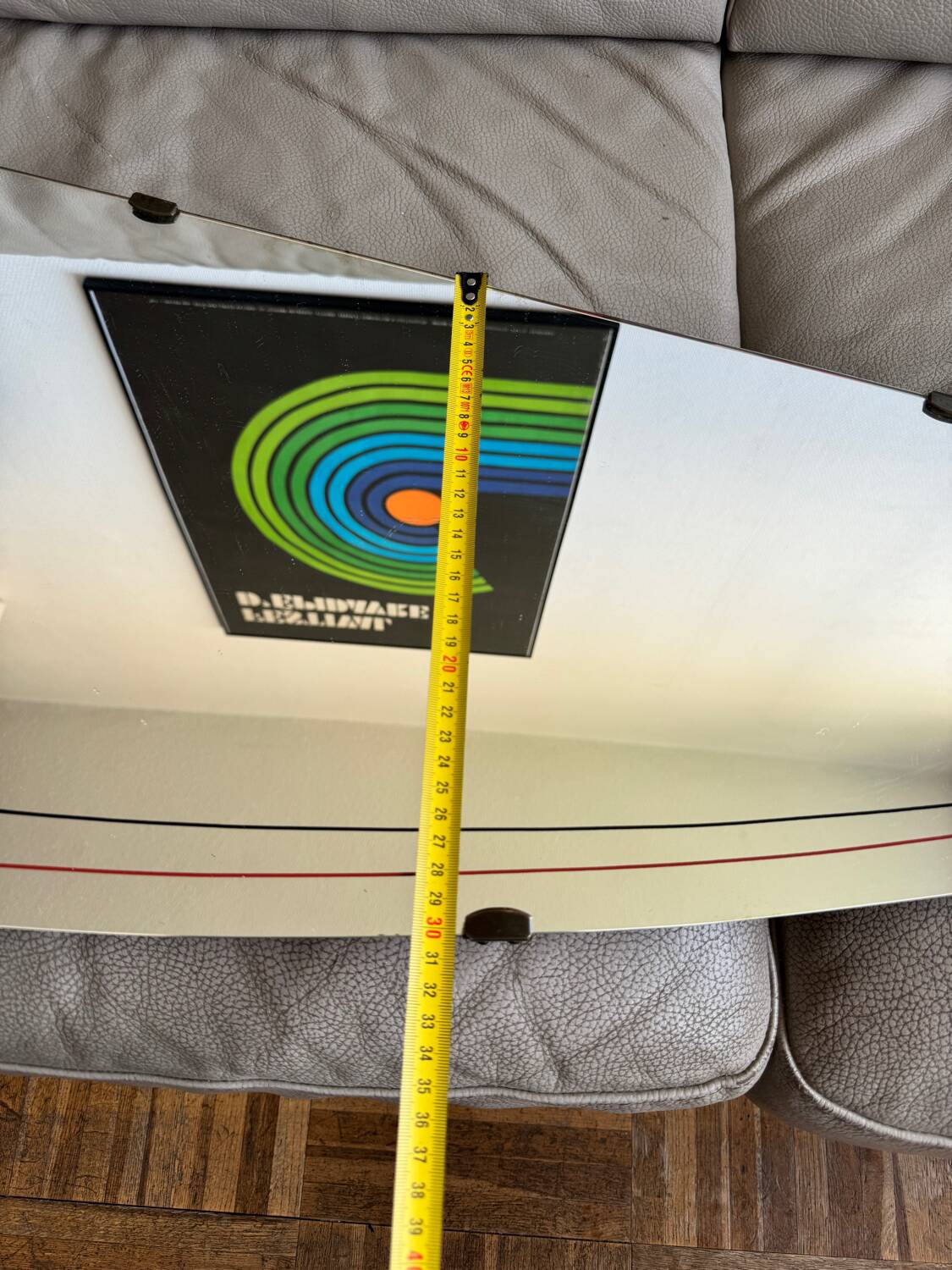 Miroir asymétrique vintage