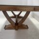 Table bureau Art Déco en chêne cérusé du XX siècle