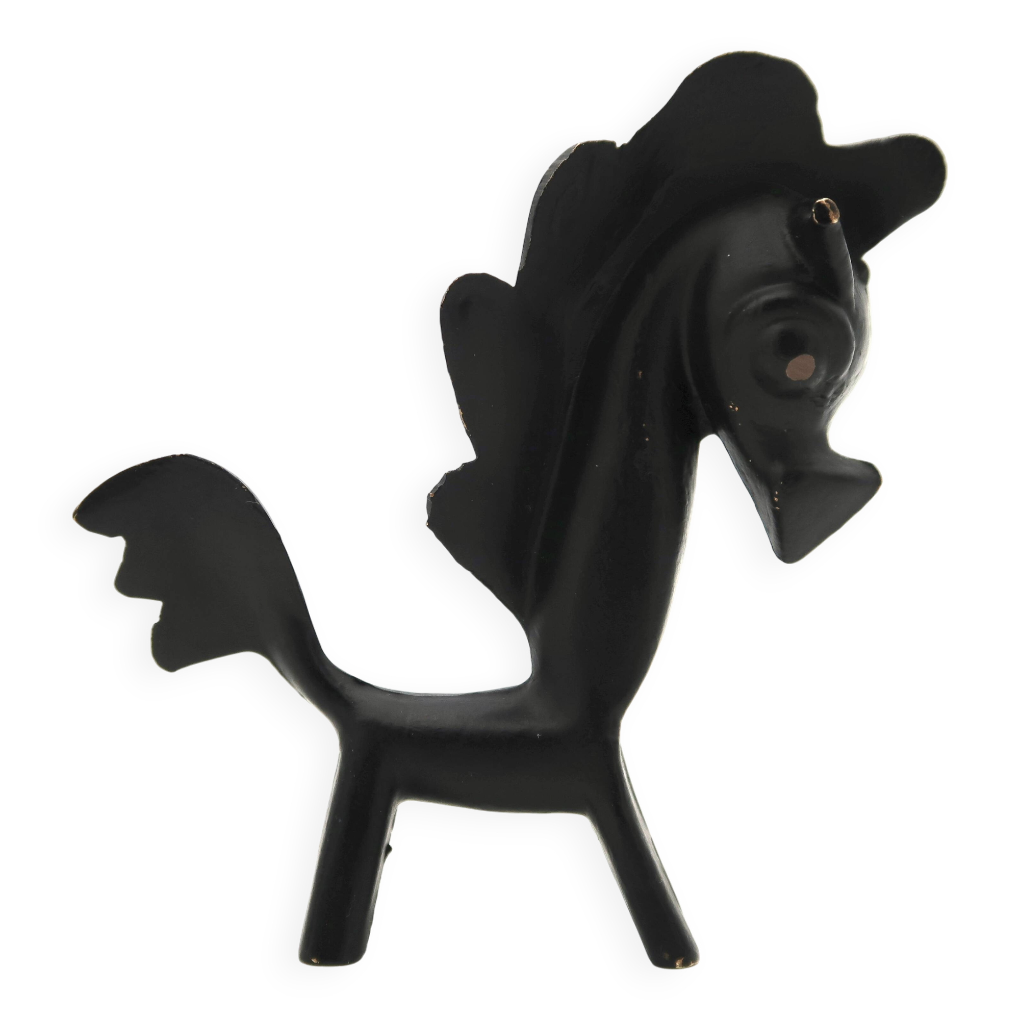Stylized bronze horse sculpture, 1950s