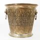 Champagne bucket in brass regrowth silver with lion handles, 1900s