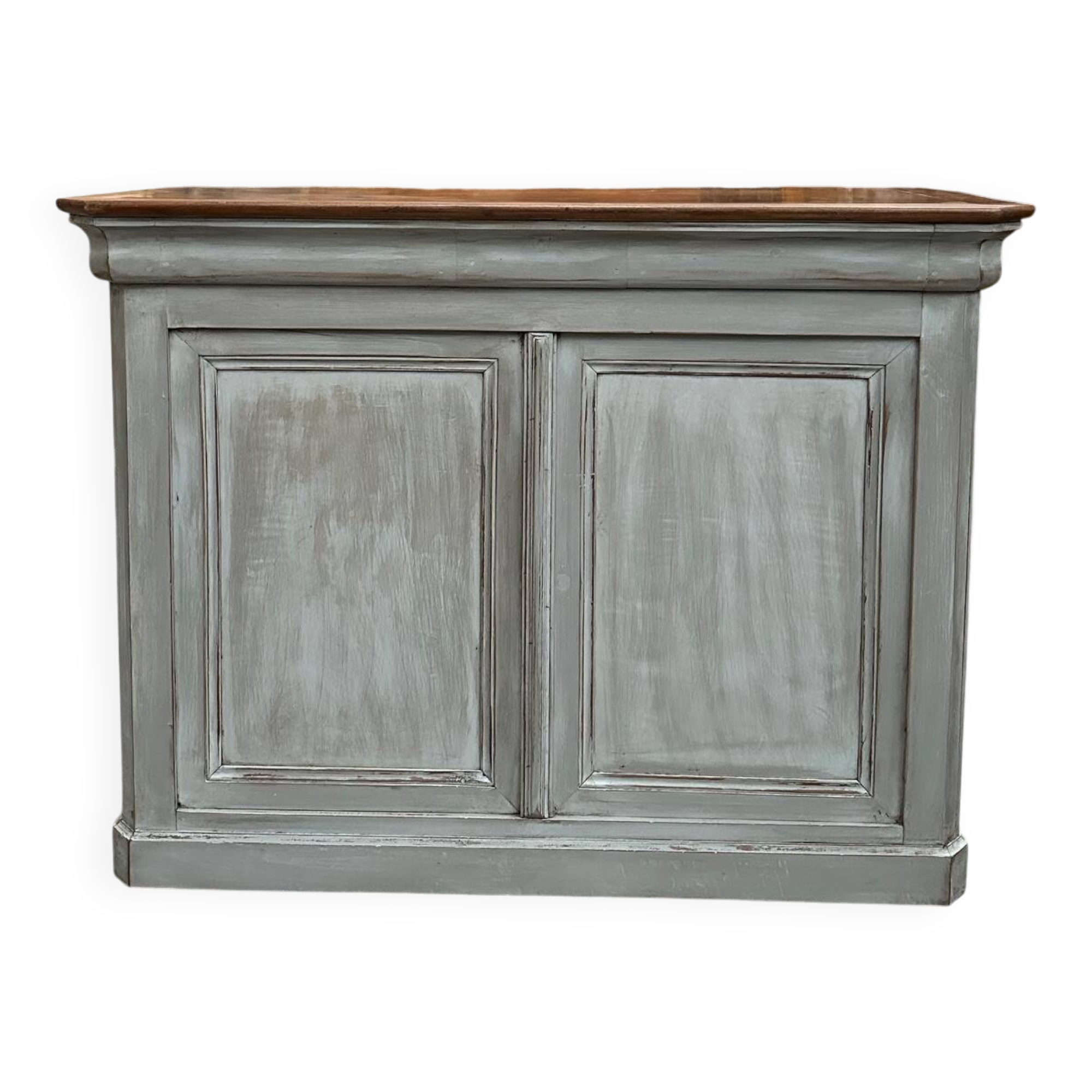 Patinated bar counter