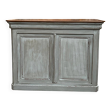 Patinated bar counter