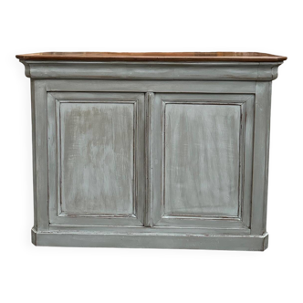 Patinated bar counter