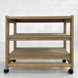 Oak Serving Trolley attributed to Guillerme and Chambron