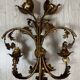 Pair of brass wall lights