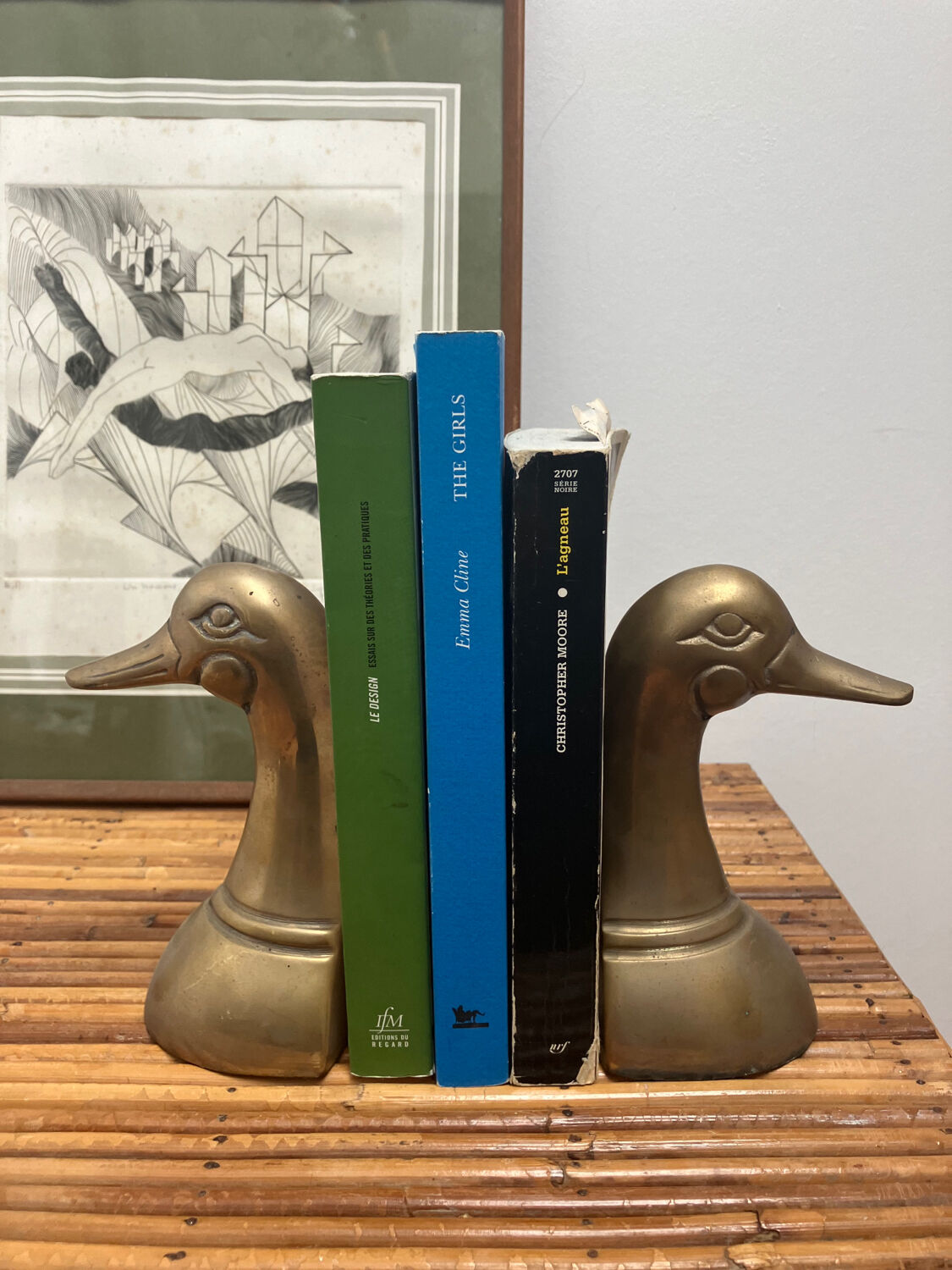 Brass Duck bookends