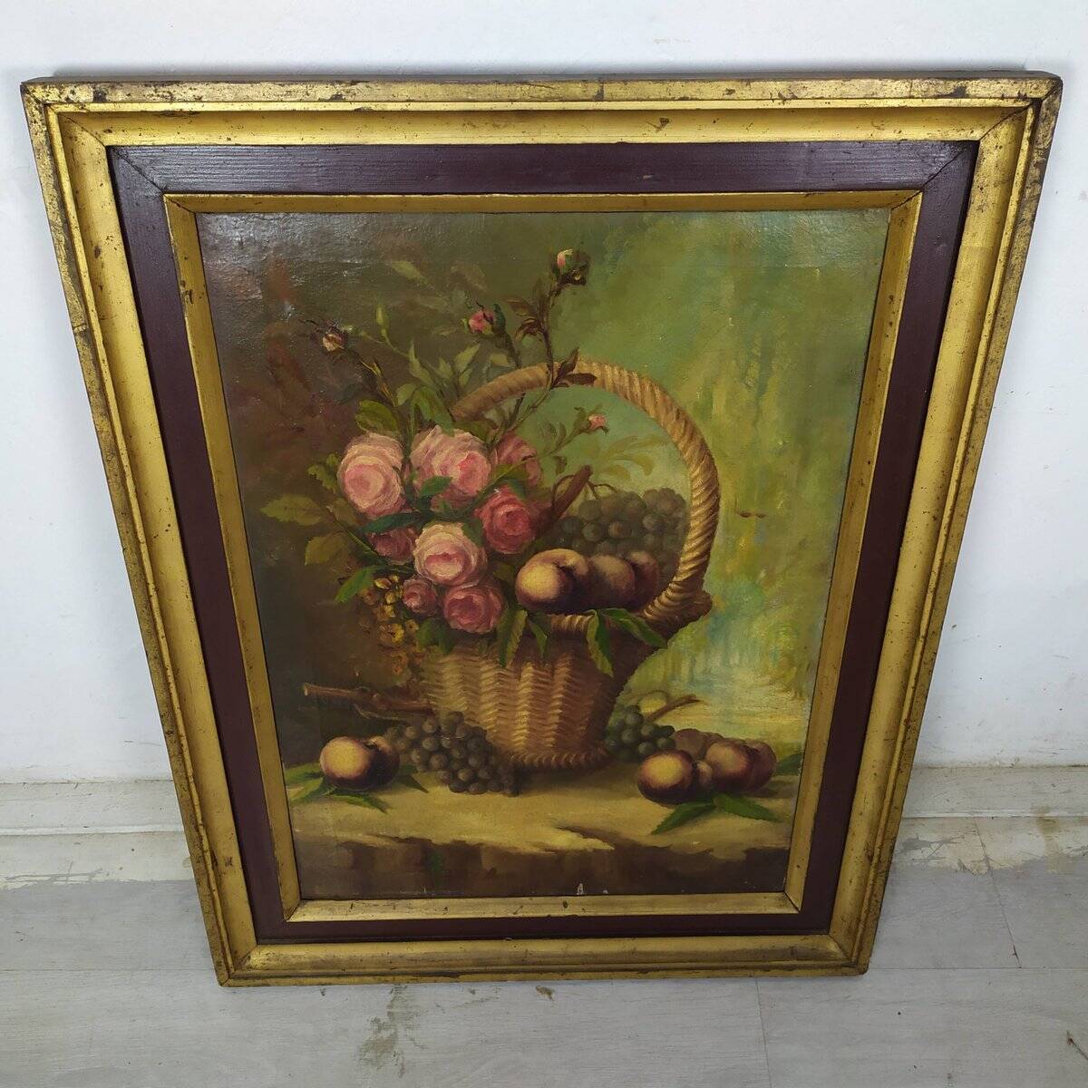 Still life, oil on canvas, framed