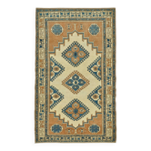 Turkish Vintage Anatolian Rug 134 cm x 214 cm