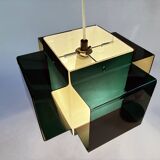 Vintage Pendant • Two-Coloured Acrylic • 1970