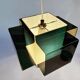 Vintage Pendant • Two-Coloured Acrylic • 1970